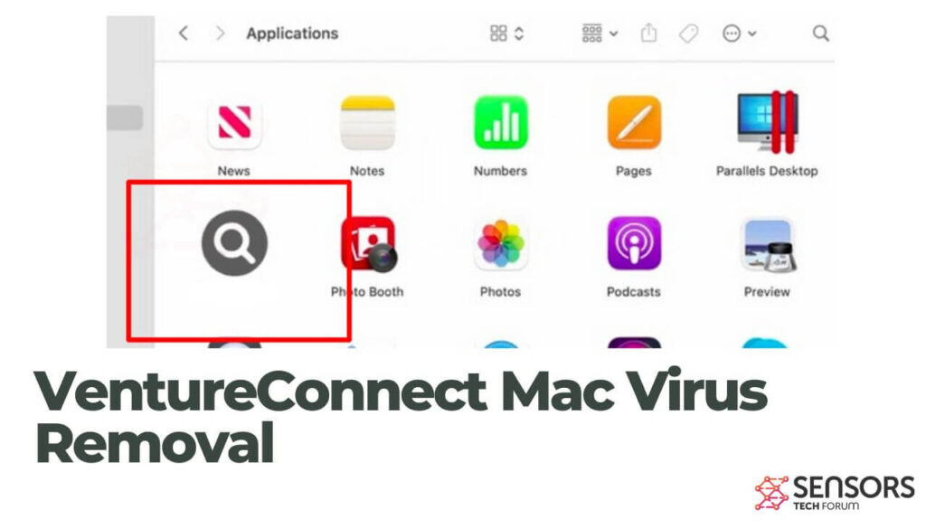 Eliminación de virus VentureConnect Mac
