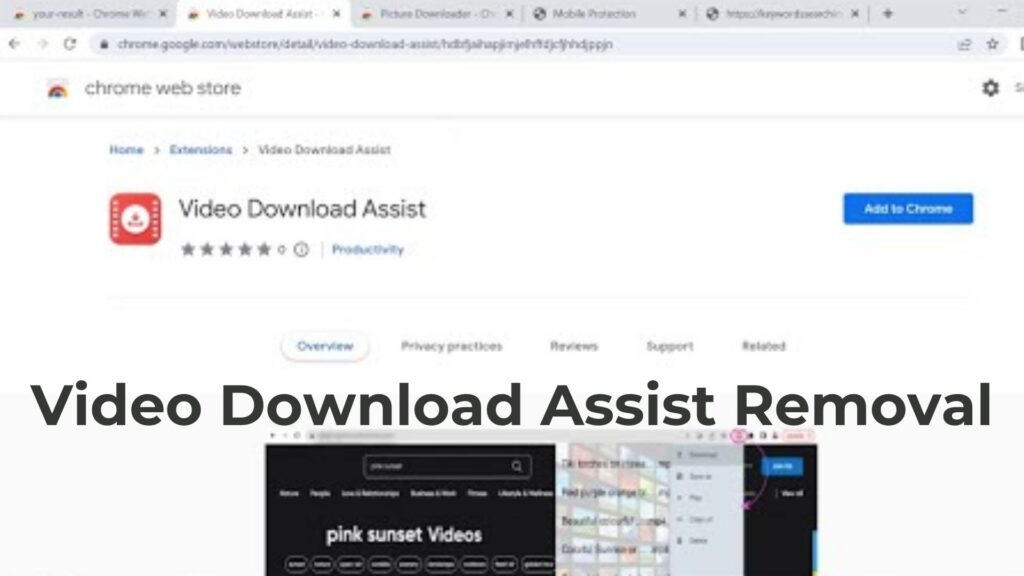 Video Download Assist Ads ウイルス除去