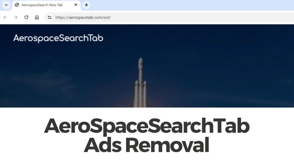 Etapas de remoção do vírus AerospaceSearchTab Pop-up Ads