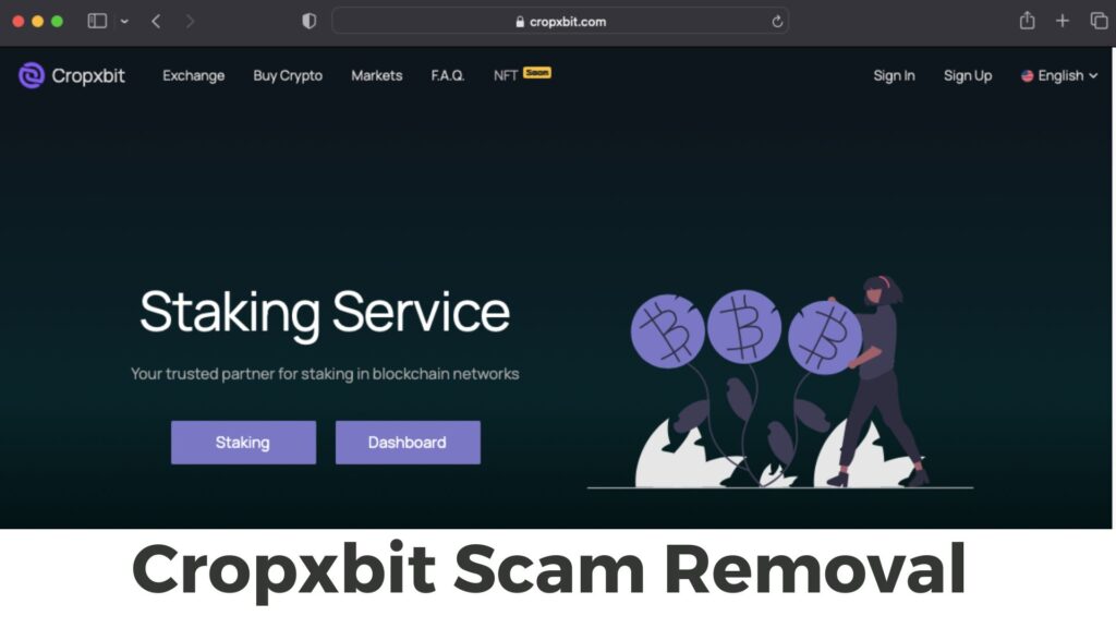 Gids voor het verwijderen van scams van Cropxbit.com