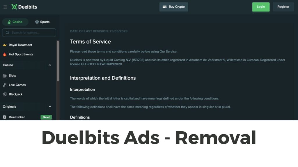 Duelbits Ads Virus Removal Guide