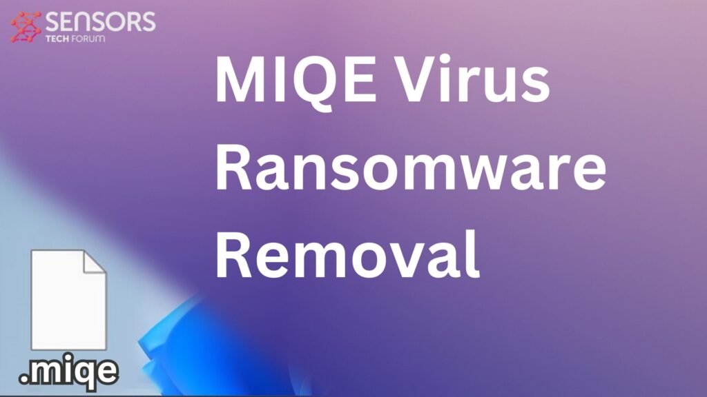MIQE ウイルス ランサムウェア [.ミケファイル] 削除する + 復号化