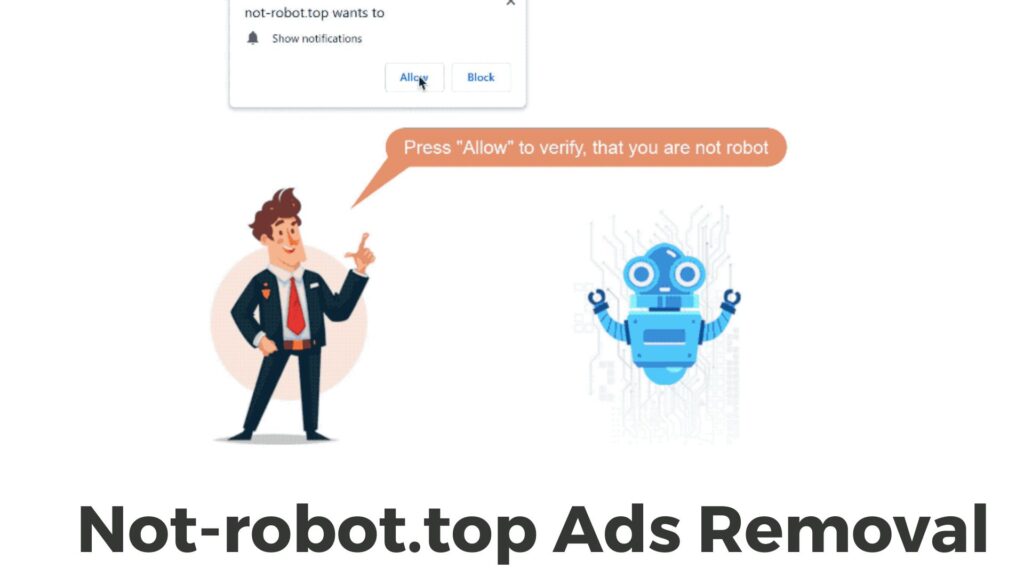 Not-robot.top ポップアップ広告の削除