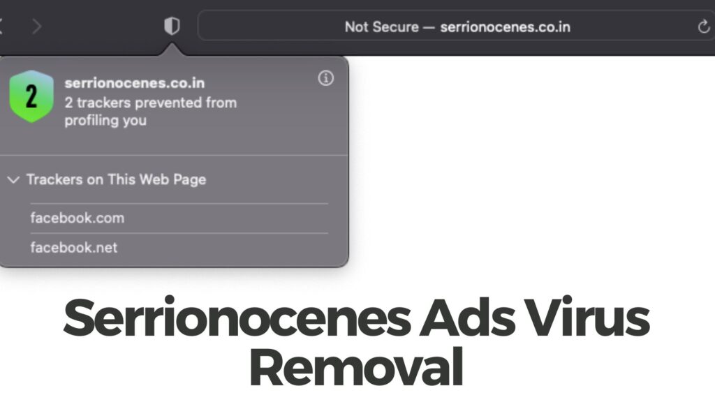 Guia de remoção do vírus Serrionocenes.co.in Pop-up Ads