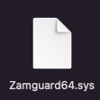guia de remoção do vírus zamguard64.sys