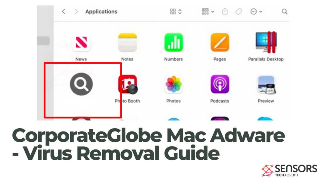 CorporateGlobe mac removal