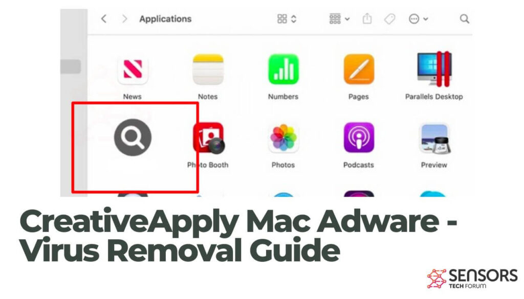 Guia de remoção do CreativeApply mac