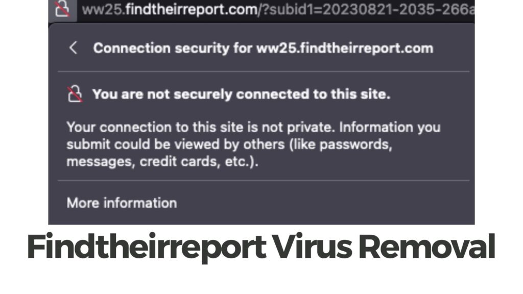 Findtheirreport.com Ads Virus Removal Guide