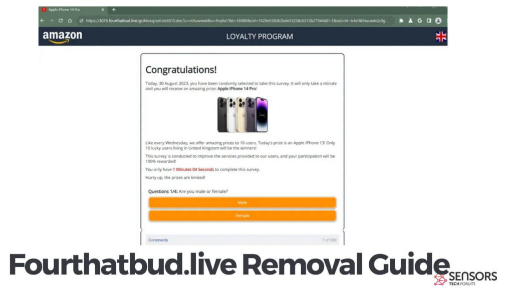 Fourthatbud.live Removal Guide