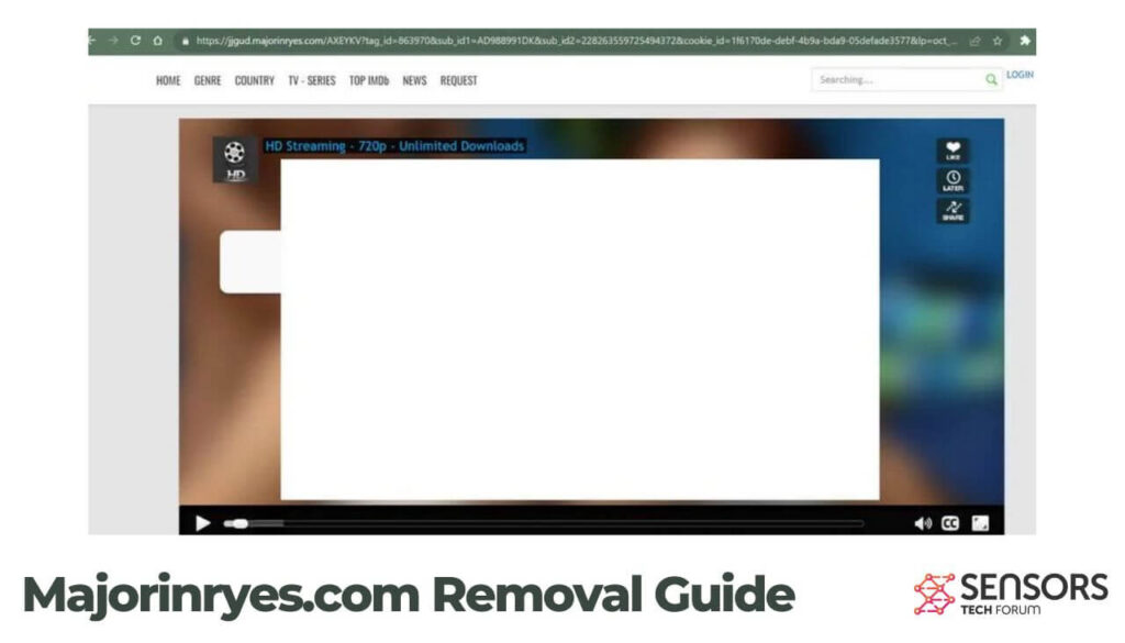 Majorinryes.com Removal Guide