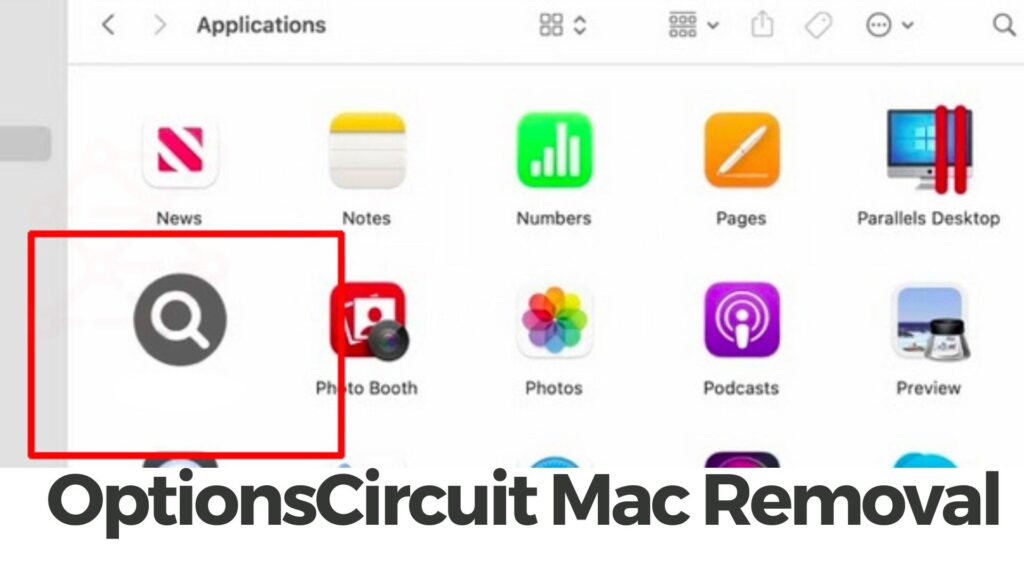 Remoção do vírus OptionsCircuit Mac Ads