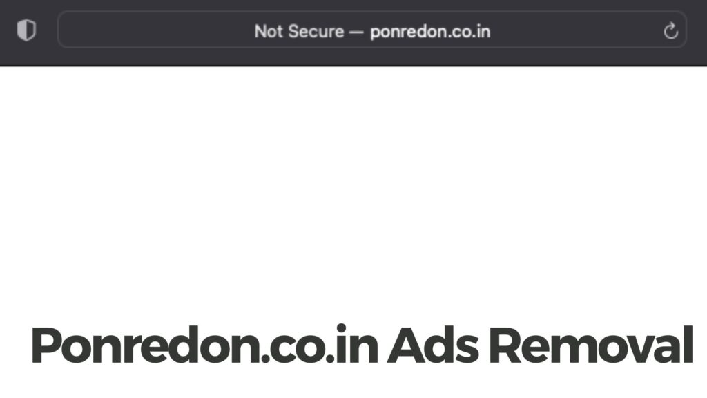 Ponredon.co.in 広告ウイルスの除去