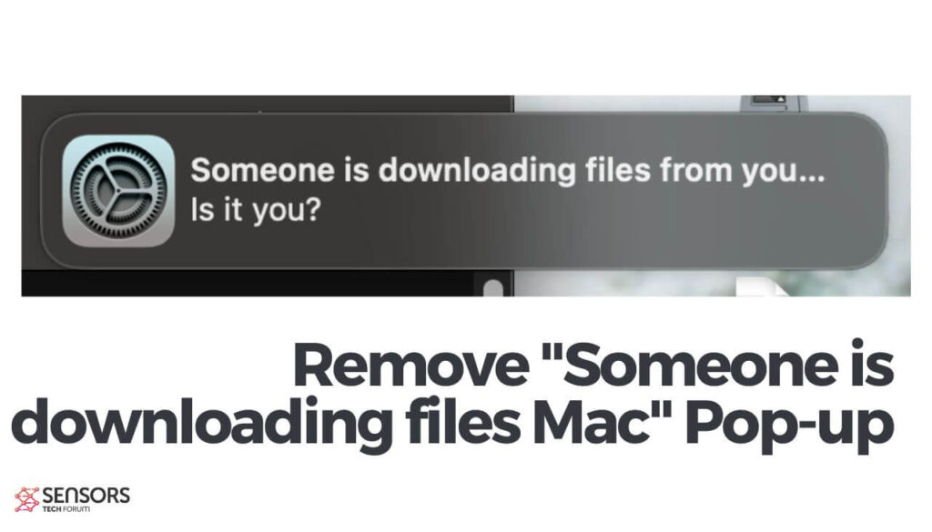 Rimuovi Qualcuno sta scaricando file Mac Pop-up