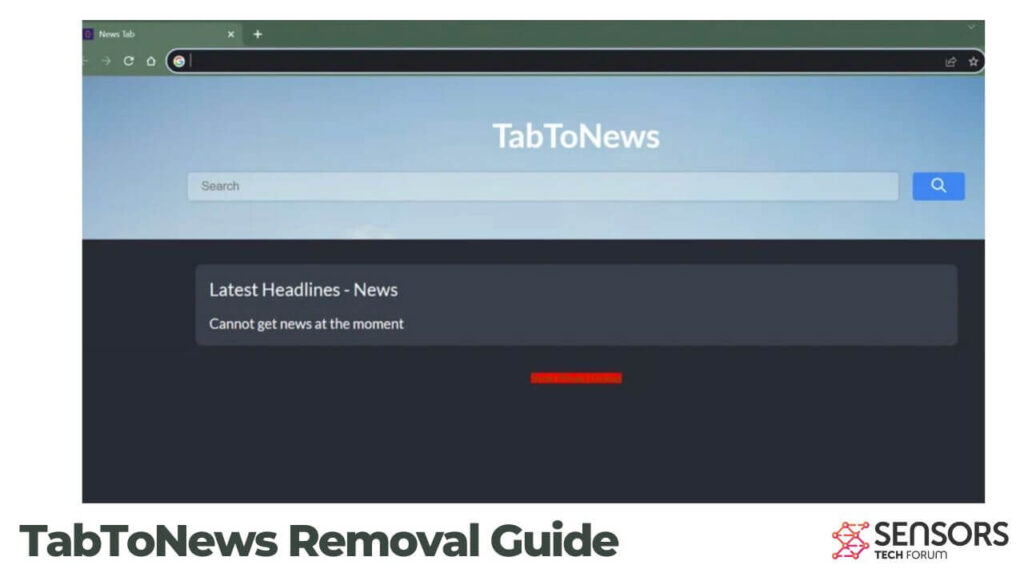 Guia de remoção do TabToNews