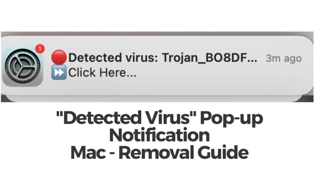 Pop-up de notification de virus détecté Mac - Comment faire pour supprimer ce