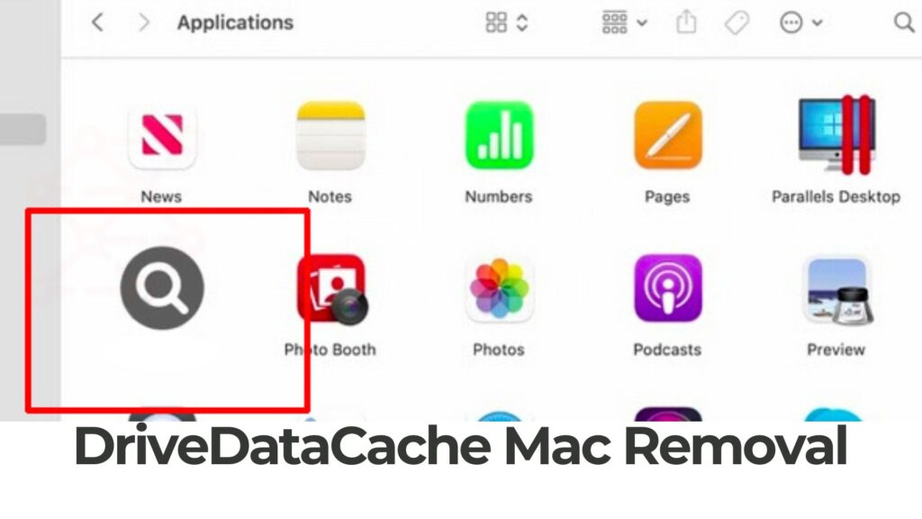 Vírus de anúncios Mac DriveDataCache - Remoção 