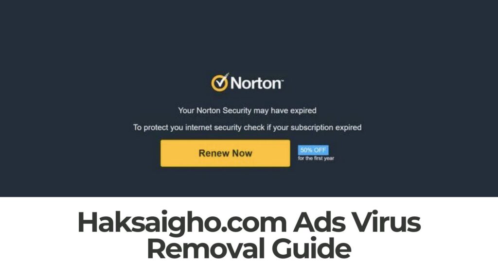 Rimozione virus annunci pop-up Haksaigho.com