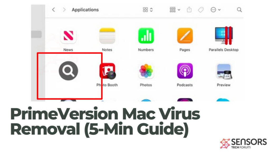 Suppression du virus Mac PrimeVersion (5-Guide minimum)