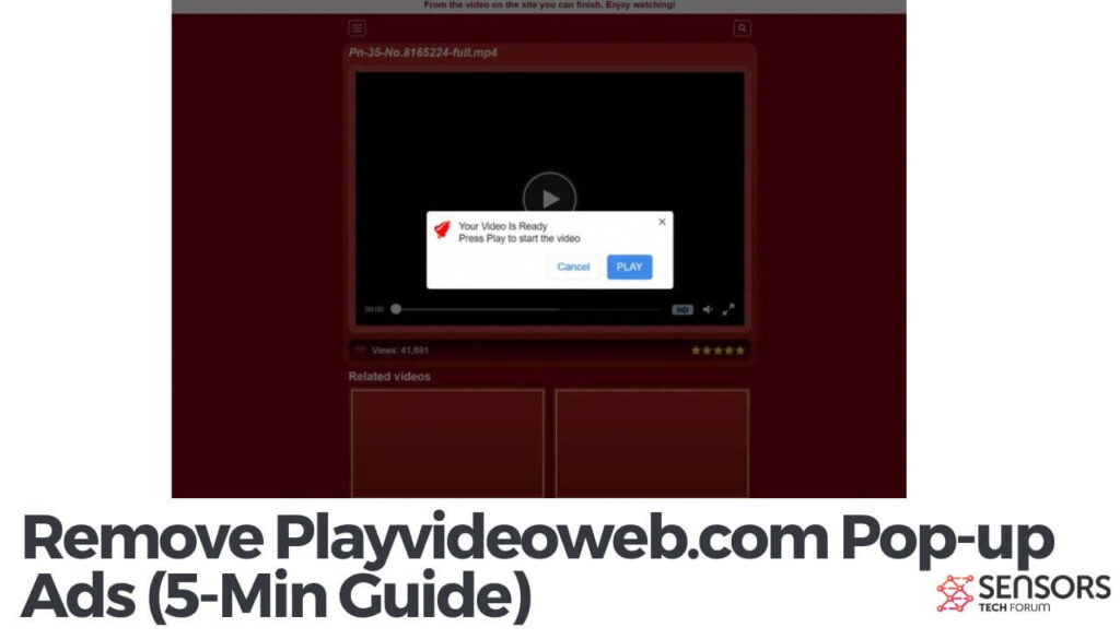Playvideoweb.com のポップアップ広告を削除する (5-最小ガイド)