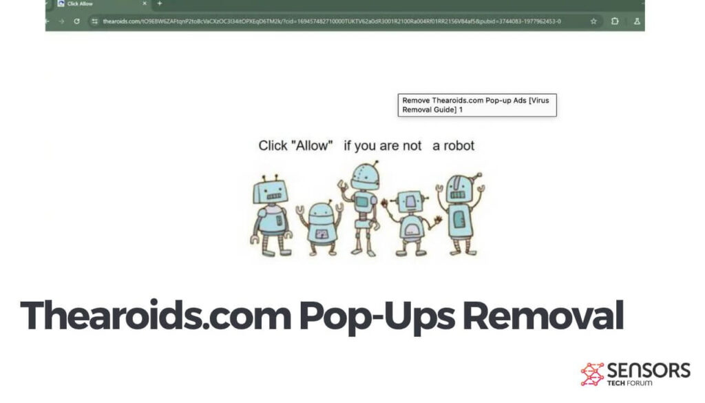 Remoção de pop-ups de Thearoids.com