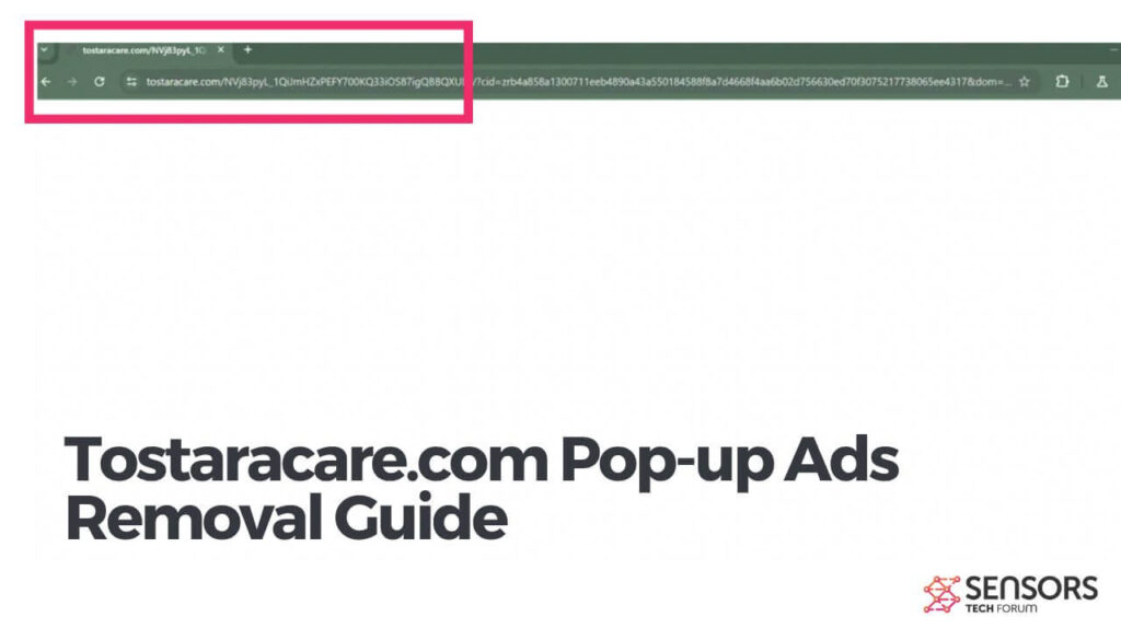 Guia de remoção de anúncios pop-up Tostaracare.com