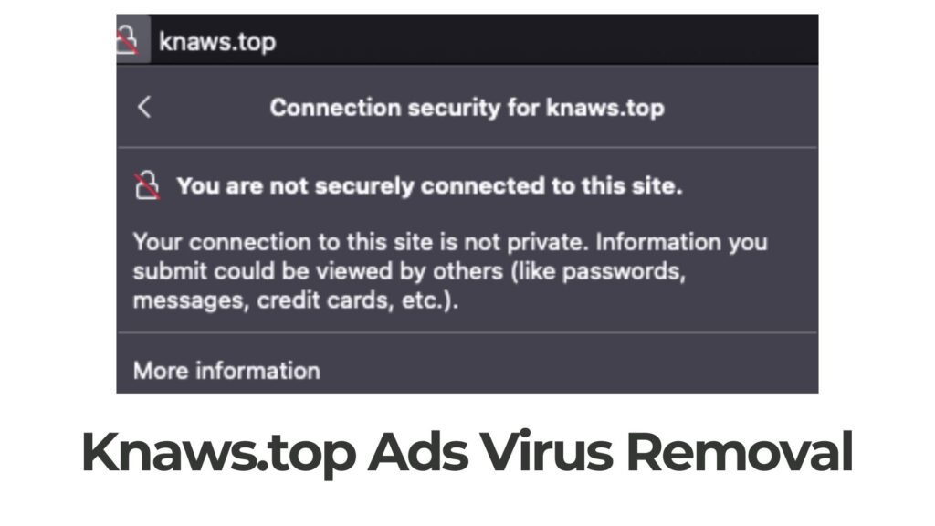 Knaws.top Ads Virus - Entfernung