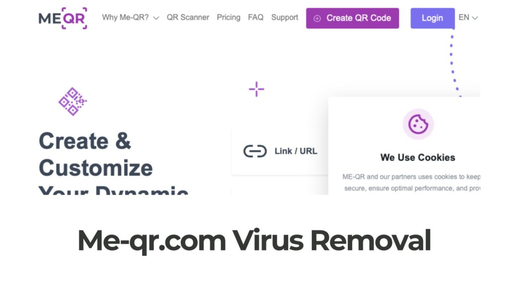 Remoção de vírus de anúncios pop-up Me-qr.com