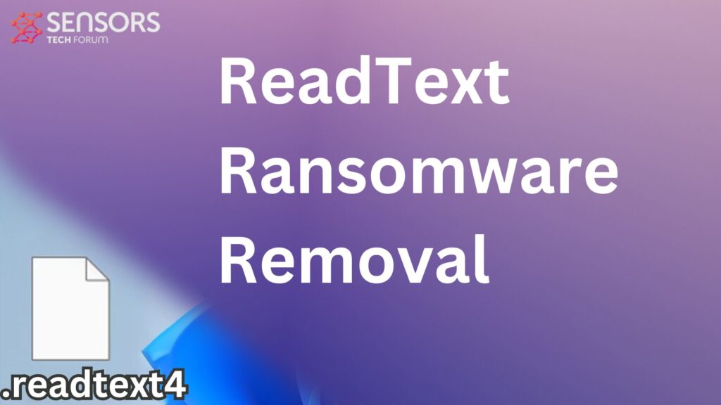 ReadText Virus [.readtext4 Files] Decrypt + Removal