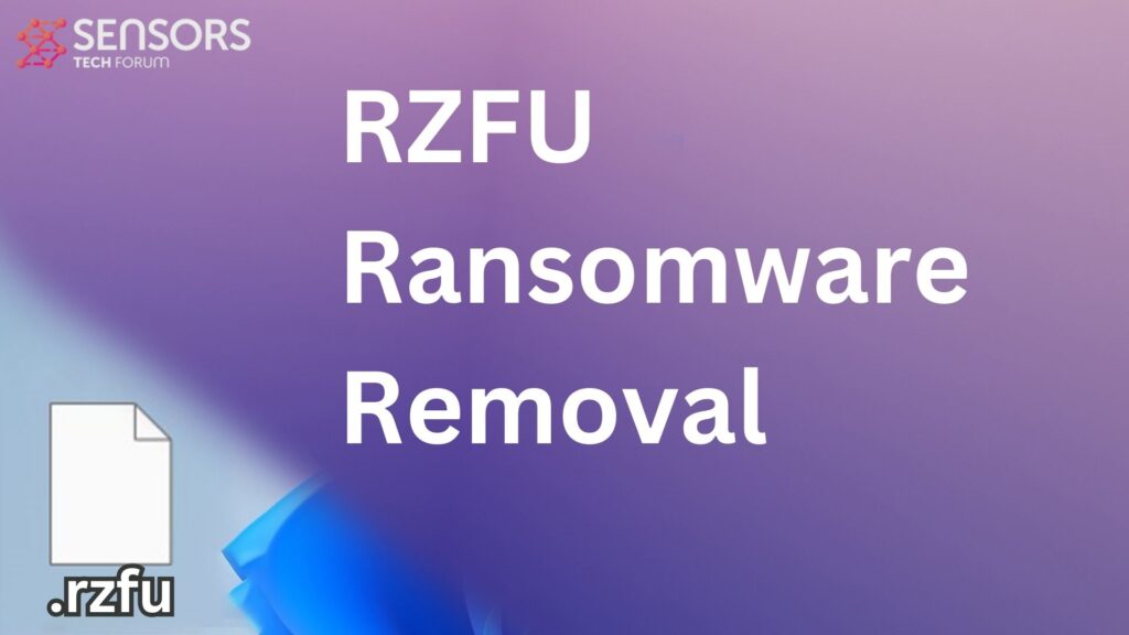 RZFUウイルス [.rzfuファイル] 復号化 + 削除する