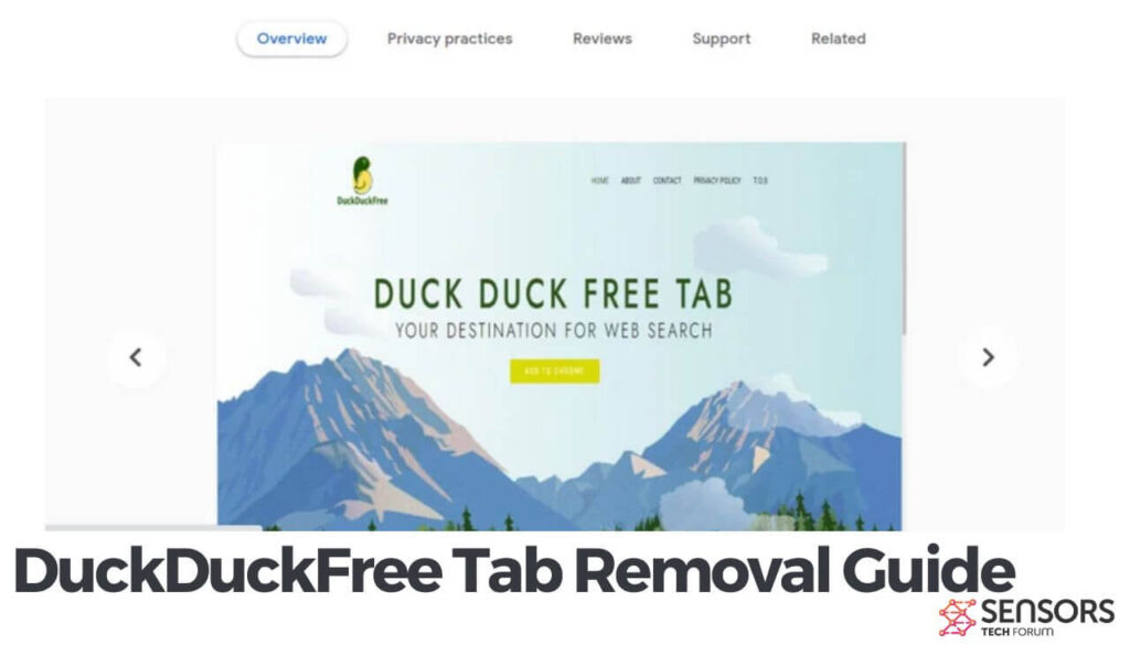 DuckDuckFree Tab Removal Guide