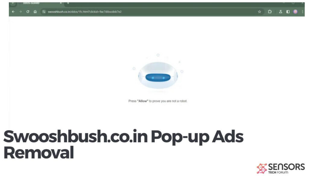 Remoção de anúncios pop-up Swooshbush.co.in