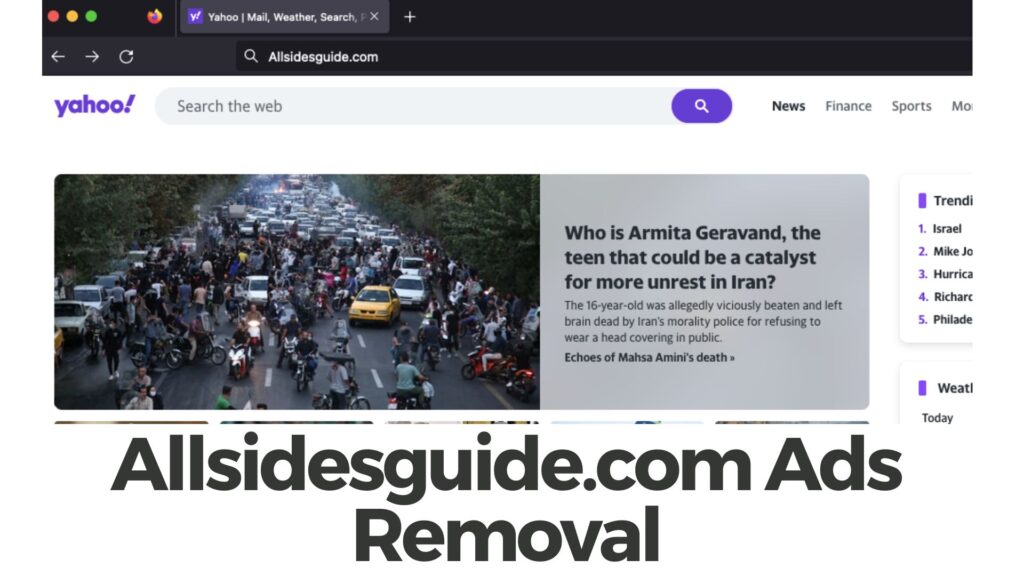 Allsidesguide.com Ads Virus Removal Guide