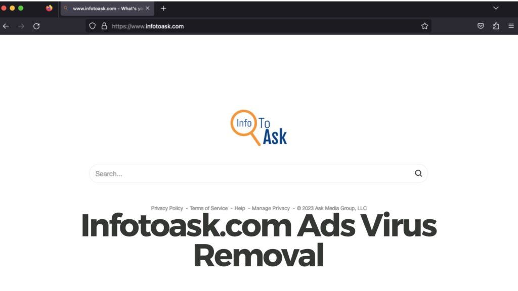 Guia de remoção de vírus de anúncios Infotoask.com