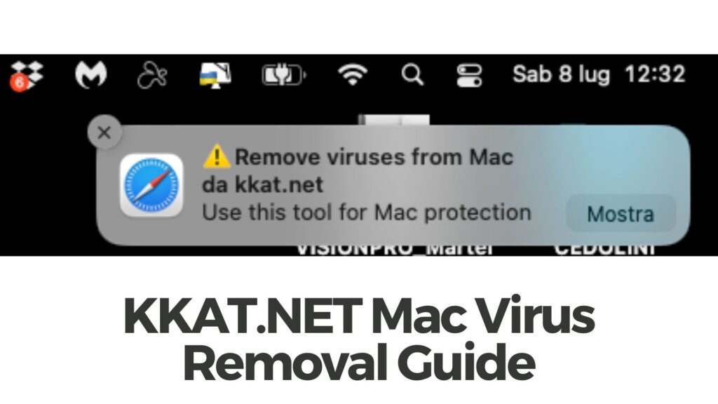KKAT.NET Mac ウイルス ポップアップの削除