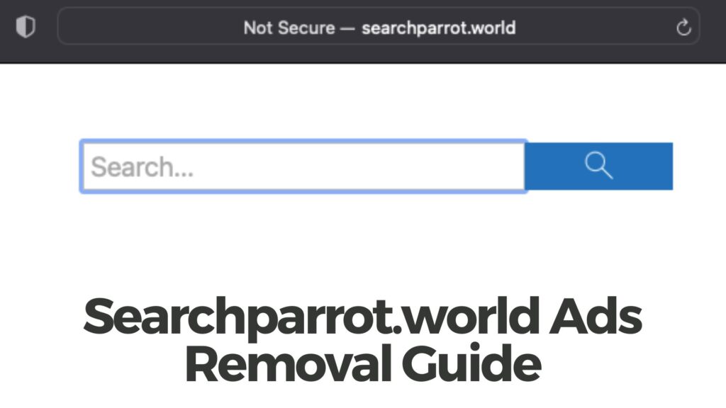 Suppression du virus Searchparrot.world Ads 
