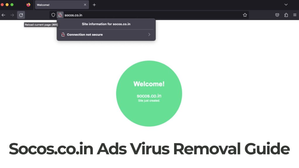 Remoção de vírus de anúncios pop-up Socos.co.in