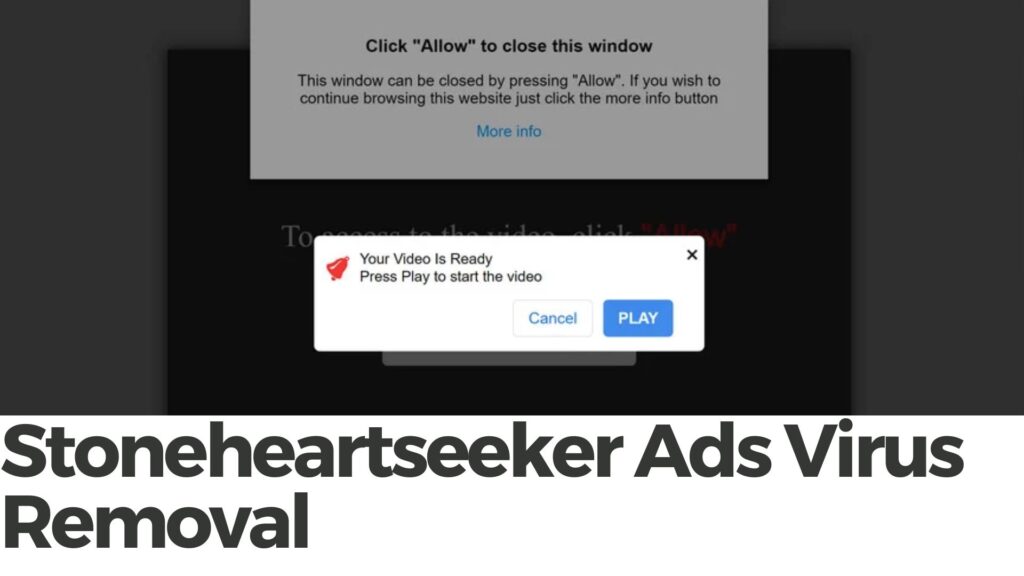 Stoneheartseeker pop-upadvertenties Virusverwijdering 