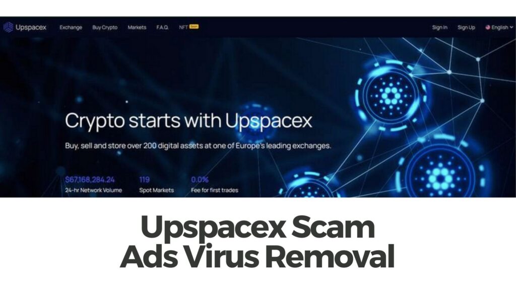 Guia de remoção de vírus Upspacex Ads [5 Minutos]