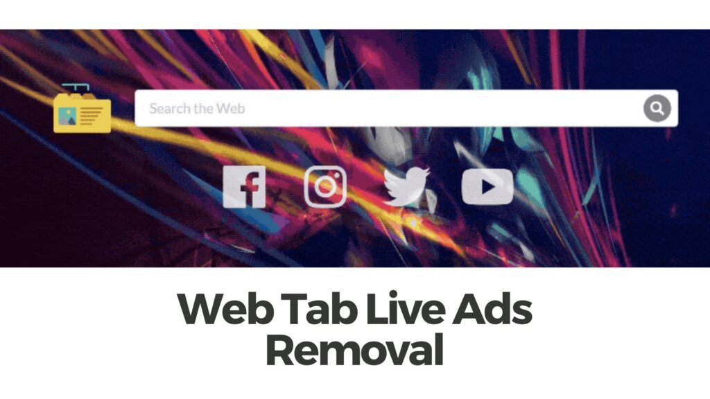 Guia de remoção de vírus Web Tab Live Ads