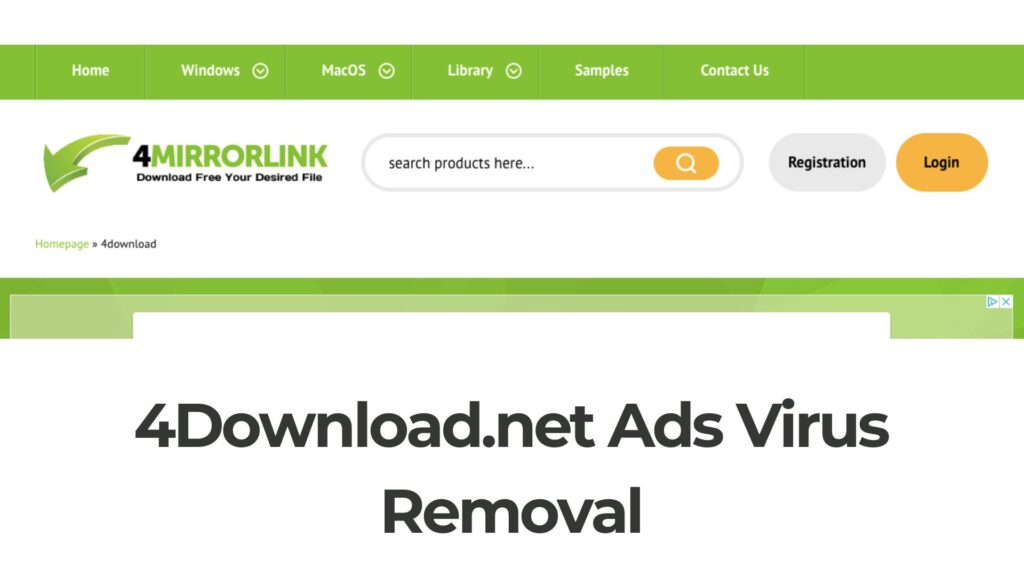 4Guide de suppression du virus Download.net Ads