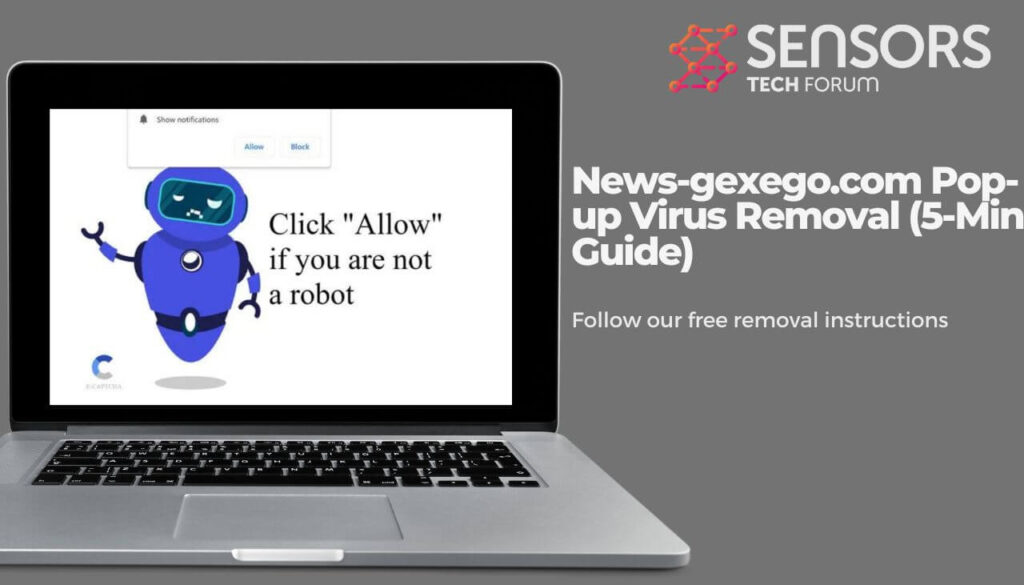 Remoção de vírus pop-up News-gexego.com (5-Guia mínimo)