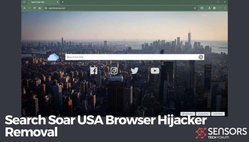Cerca la rimozione del dirottatore del browser Soar USA