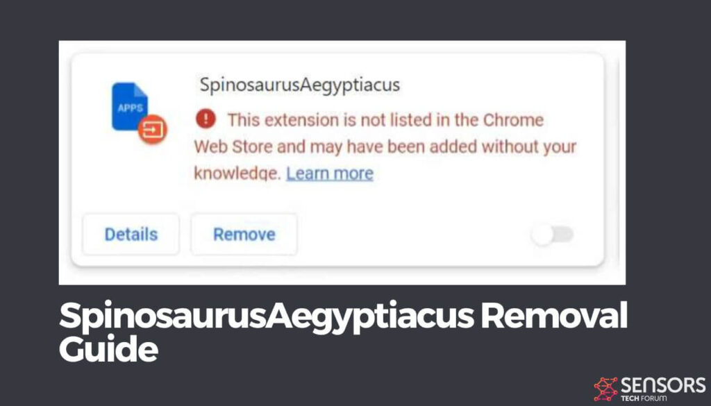 Guide de suppression du SpinosaurusAegyptiacus