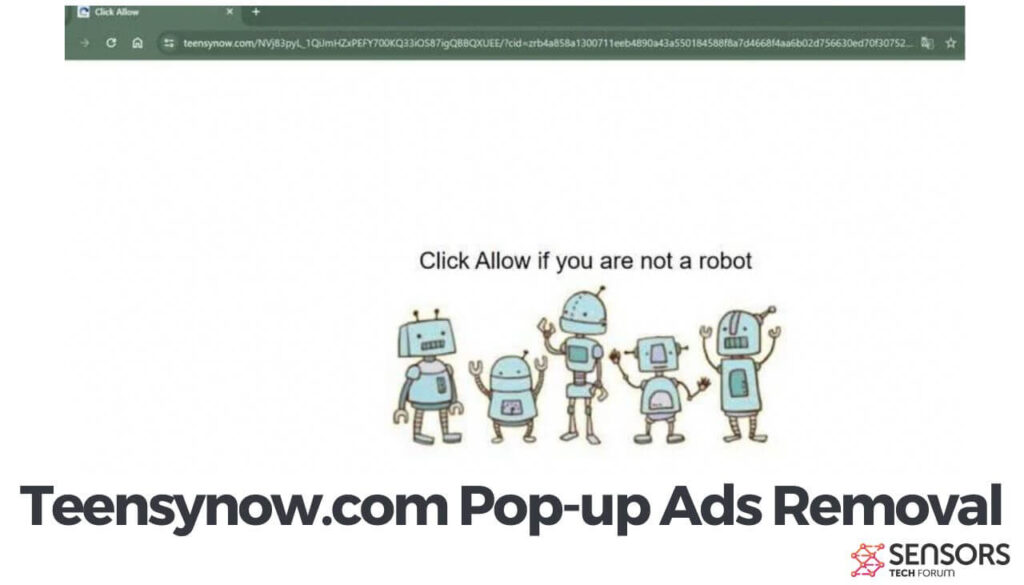 Remoção de anúncios pop-up Teensynow.com