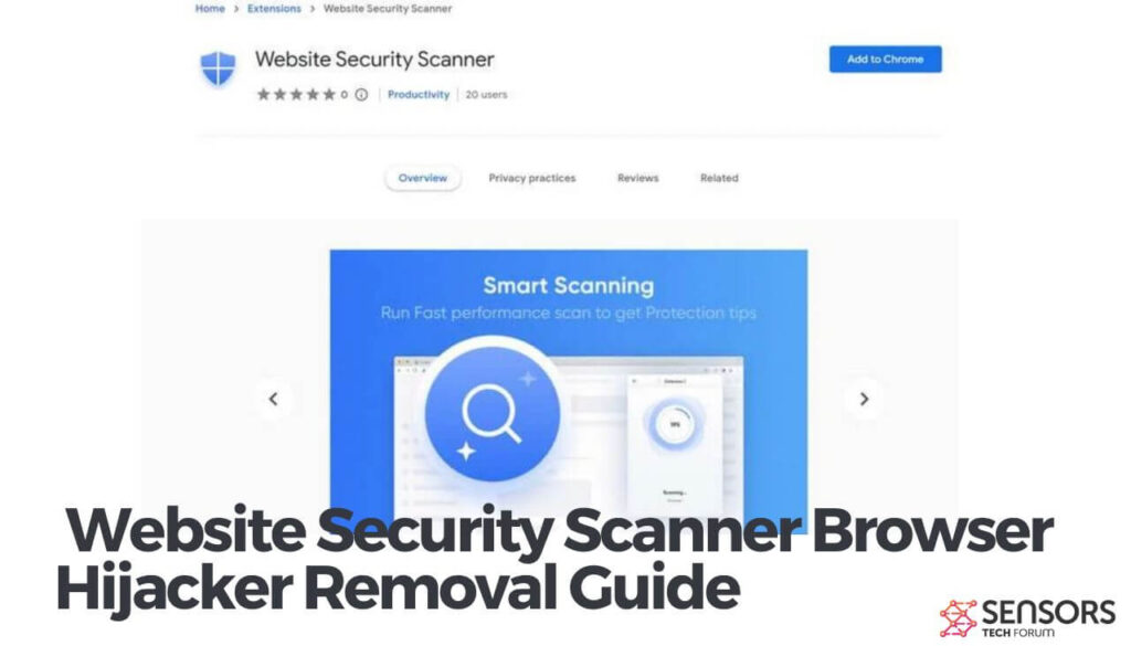 Guia de remoção do sequestrador de navegador do Scanner de segurança de sites