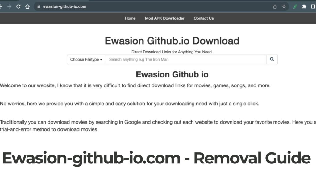 Ewasion-github-io.com - Ist es sicher?
