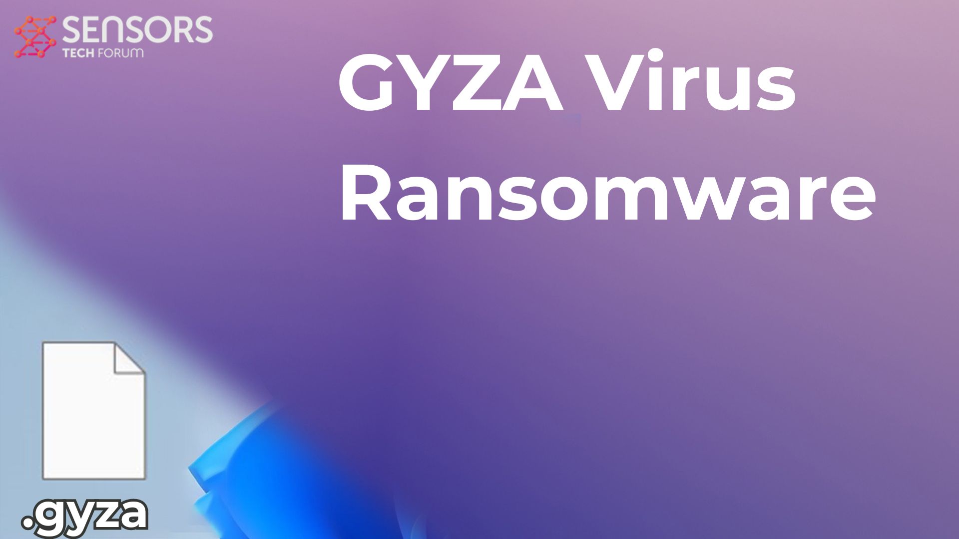 GYZA Virus [.gyza Files] Decrypt + Remove [Guide]