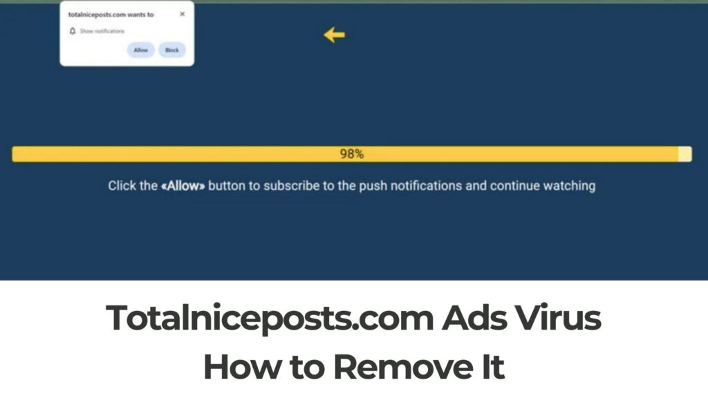 Gids voor het verwijderen van virussen door Totalniceposts.com Ads