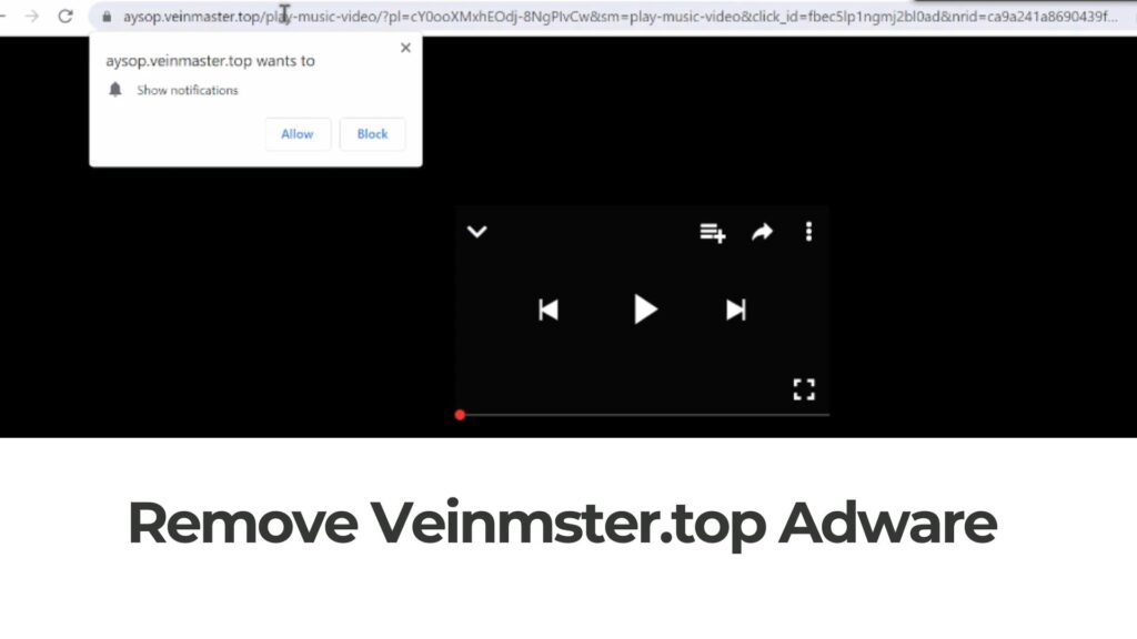 Gids voor het verwijderen van Veinmaster.top Ads-virussen 