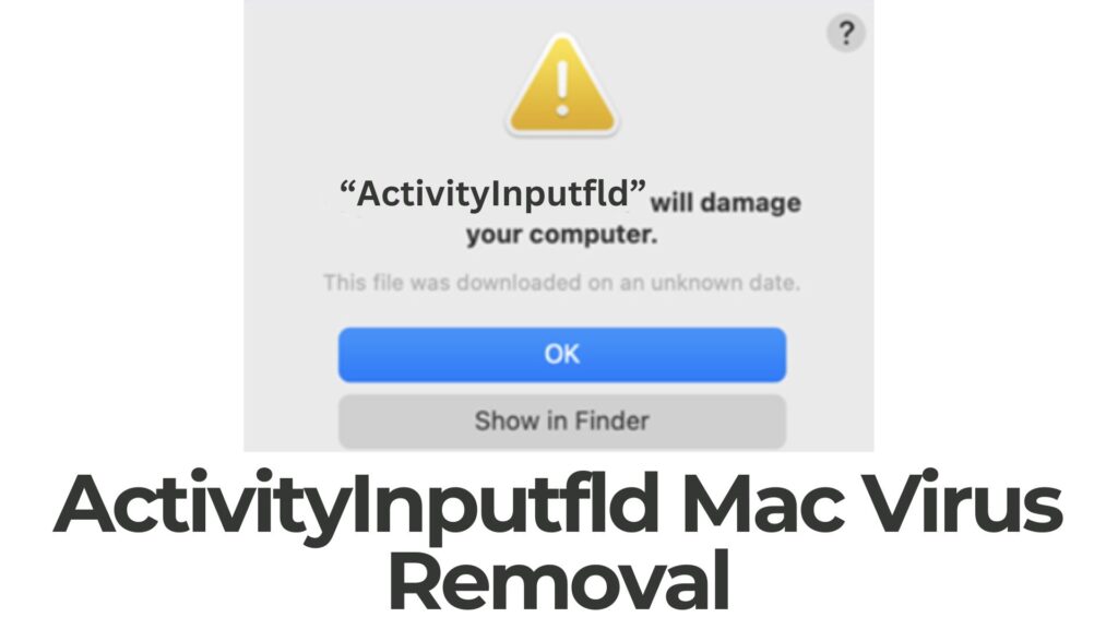ActivityInputfld vil beskadige din computer Mac - Fjernelse